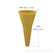 Maple wafer crust cone